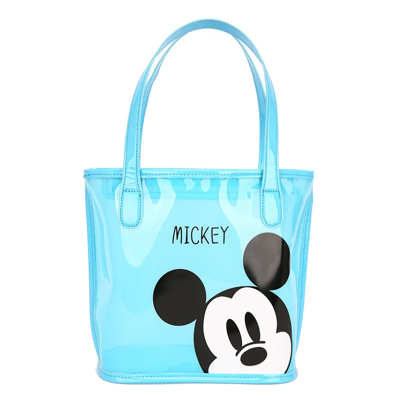 Модни мультяшная чанта Disney с Мики Маус, прясна и сладка чанта през рамо, полупрозрачна ежедневна чанта Изображение 1