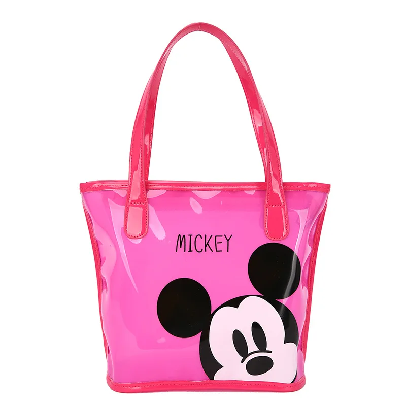 Модни мультяшная чанта Disney с Мики Маус, прясна и сладка чанта през рамо, полупрозрачна ежедневна чанта Изображение 2
