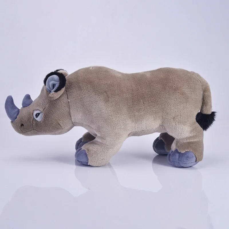[Забавно] 50 см Реалистичен Симулация на носорог Плюшени Играчки сладък Мек носорог Меки Животни кукла Играчка за рождения Ден На Коледа Подаръци За Деца Изображение 1