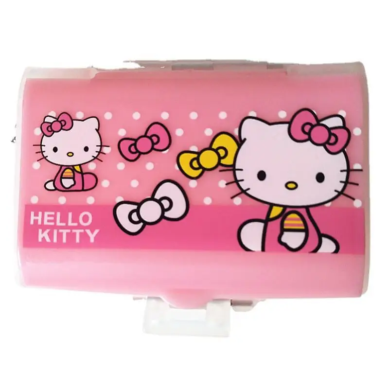 Kawaii Sanrio Лична Кутия за Хапчета Здравей Kittys Аксесоари Скъпа Кутия За Съхранение на Ковчег за Бижута Преносими Мультяшные Аниме Играчки за Момичета Подарък Изображение 4