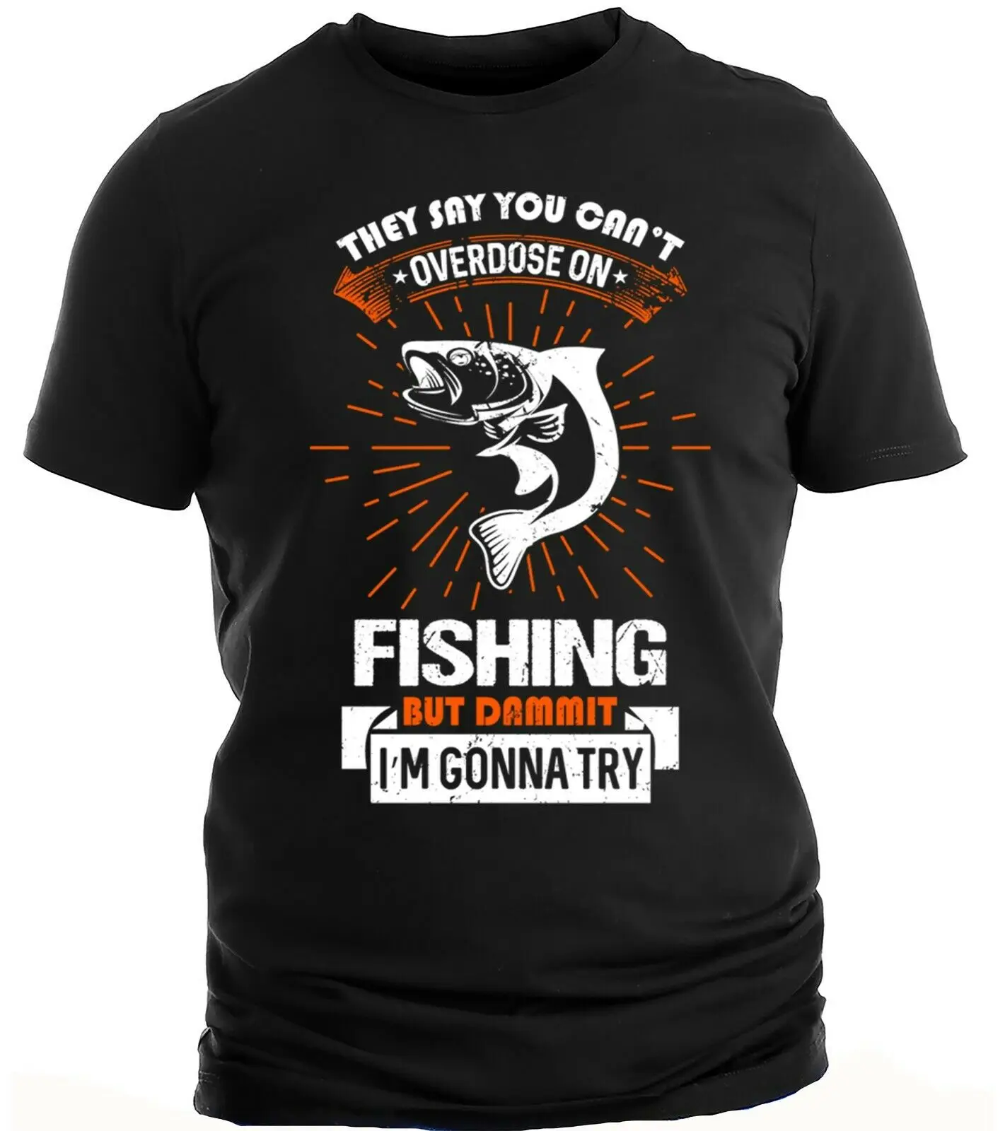 Риболов Забавен Риза Сарказъм Рибар Хоби Хумор Риболов Предозиране на Мъжки Ризи 100% Памук Ежедневни Тениска Свободен Топ Размер S-3XL Изображение 1