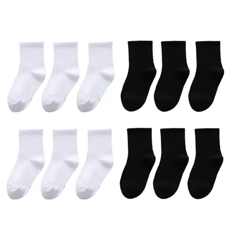 Парчета = 10 чифта детски чорапи, пролетно-есенни висококачествени памучни чорапи за момичета и момчета, детски чорапи 1-9 години Изображение 0