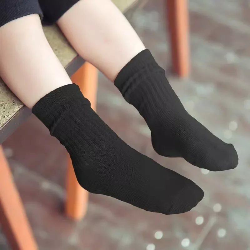 Парчета = 10 чифта детски чорапи, пролетно-есенни висококачествени памучни чорапи за момичета и момчета, детски чорапи 1-9 години Изображение 4