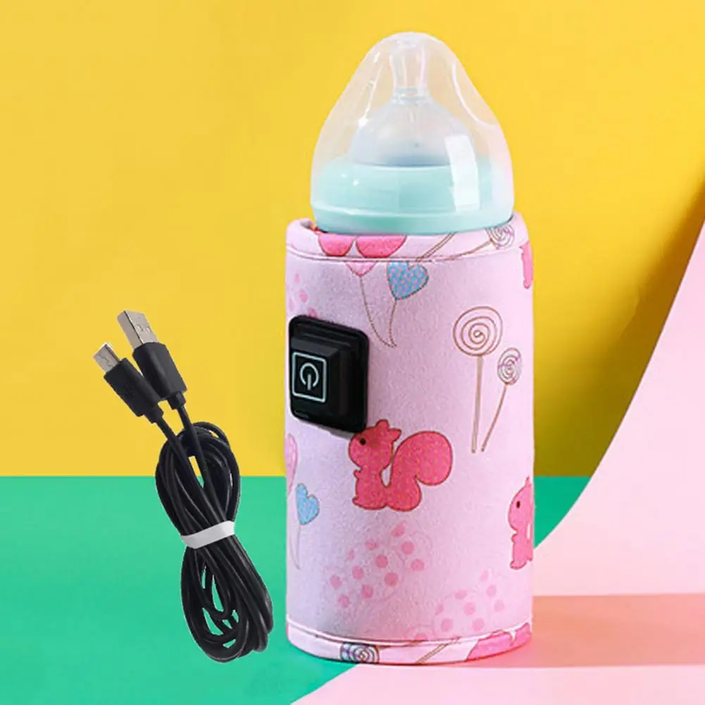 Модерна USB-Топло за Хранене на Деца на Открито, Светлина топла вода чанта за Бебешки Бутилки, Отлична Пластичност за Детска Градина Изображение 2