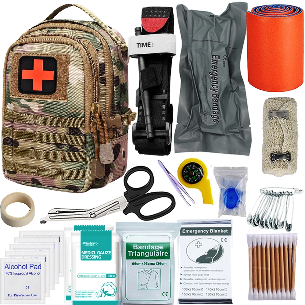 Външна Медицинска Чанта за Преносим Комплект за Първа Помощ Тактически MALL Аксесоари Джобове За Съхранение на Военната Тактическа Чанта Изображение 2