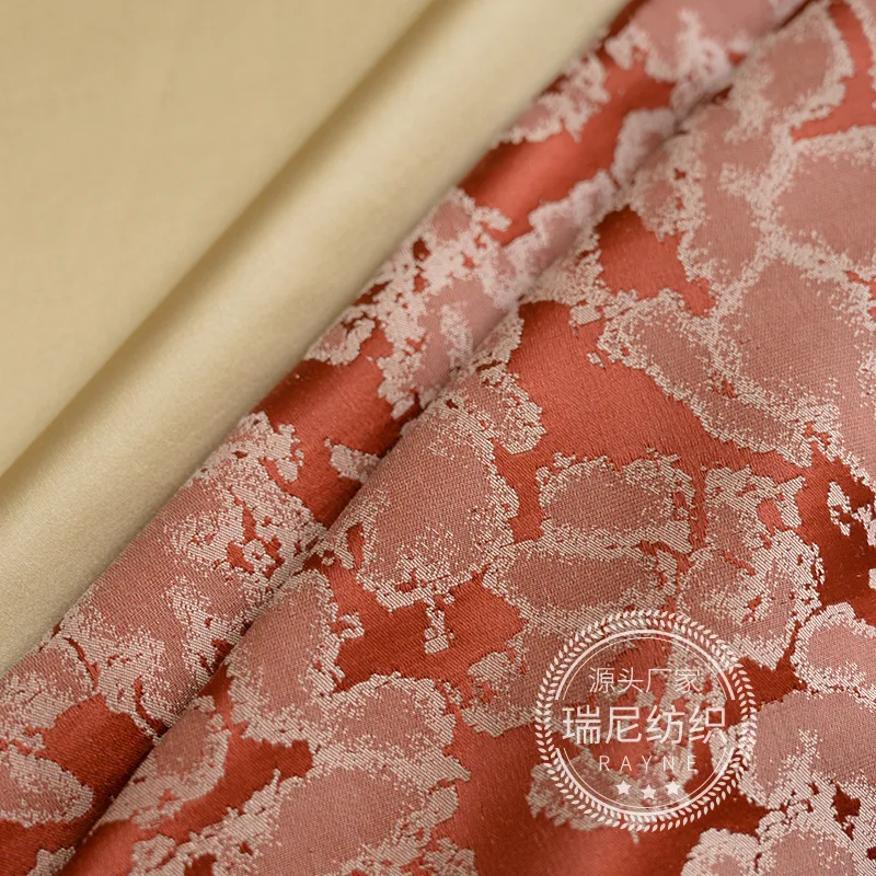Постмодернистская проста висока инжекция жаккардовая тъкан за завеси тъкан за оцветяване завеса завършена Изображение 3
