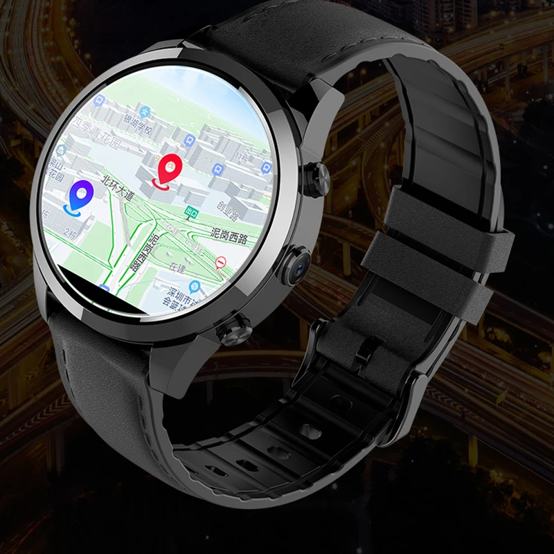 метална каишка Android 4g lte Смарт часовници мъжки GPS навигация, WIFI монитор на сърдечния ритъм на монитора на сън bluetooth умен часовник ръчен часовник Изображение 0