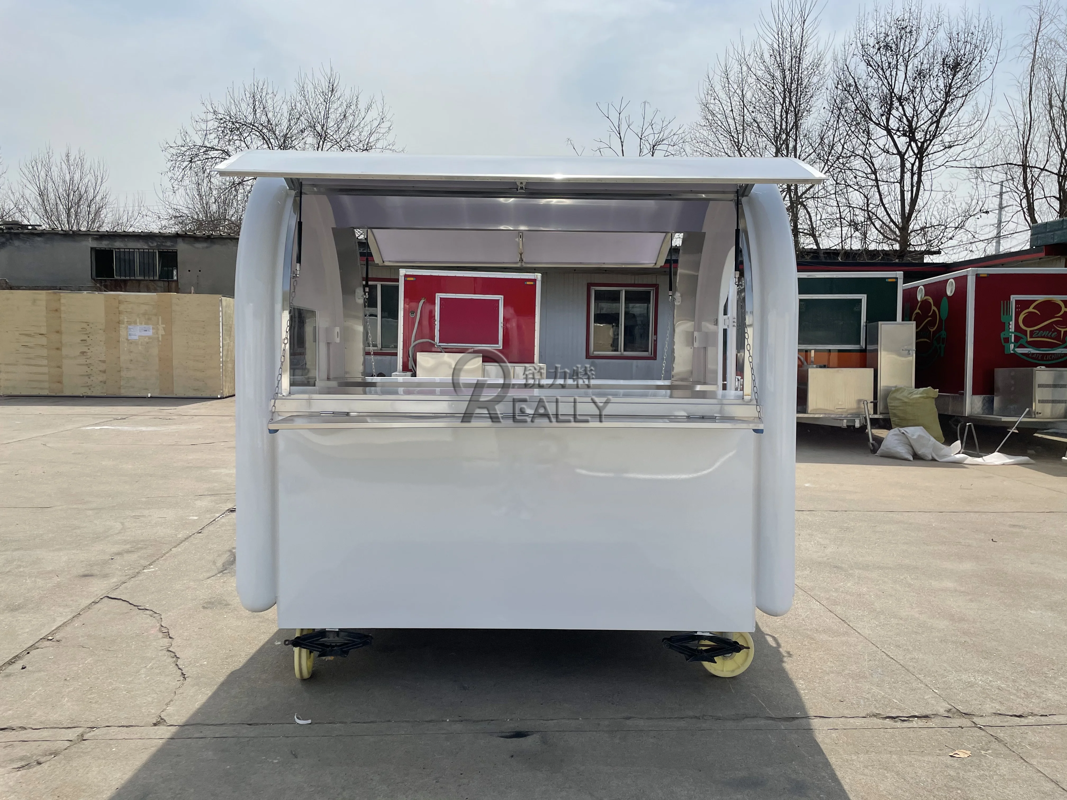 Подгонянный трейлър за бързо хранене колички автомат за храни и напитки 2022 най-продаваните на открито произведено подгонял Изображение 3