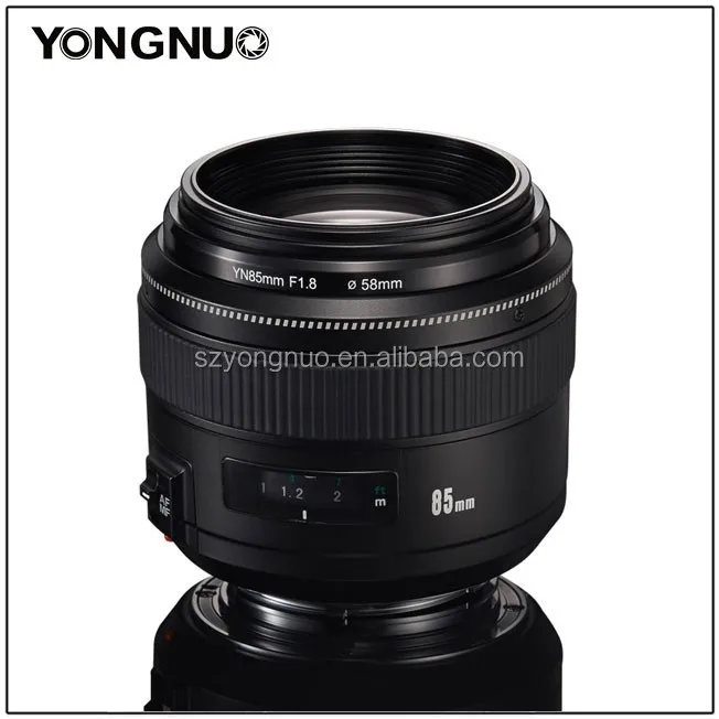 Стандартен обектив с фокусно разстояние Yongnuo YN85mm F / 1.8 AF /MF за цифров огледално-рефлексен фотоапарат Canon Изображение 1