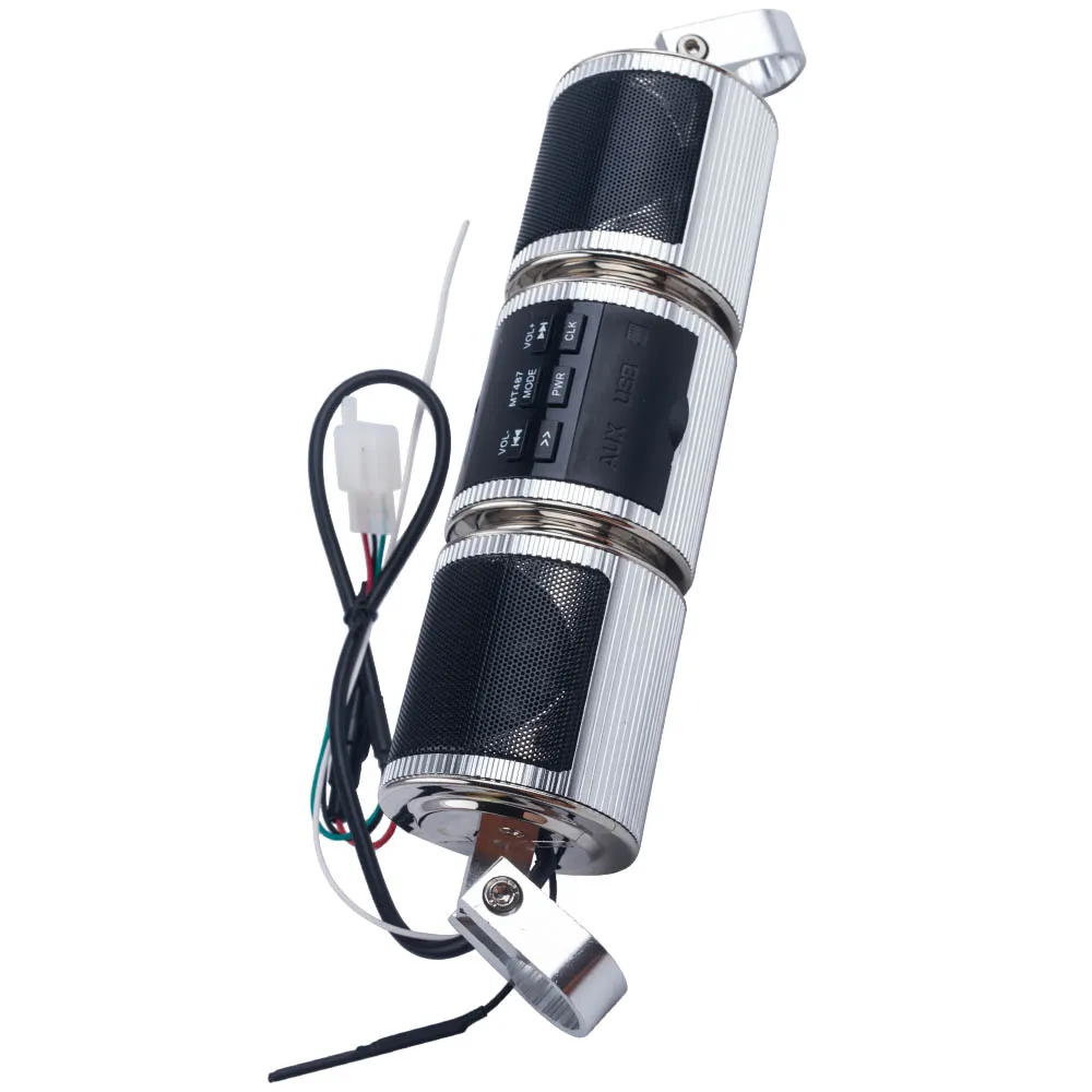 Стерео високоговорител MP3 Аудио система с USB AUX SD Радио За Мотор ATV Изображение 3