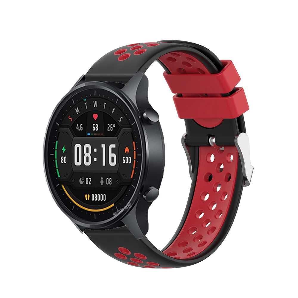 Силиконов Ремък За Xiaomi Mi Watch Цветен Smart-watchband Подмяна 22 мм и Каишка За Часовник Huami Amazfit GTR 2 GTR2 2Д Изображение 3